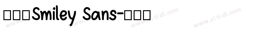 得意黑Smiley Sans字体转换